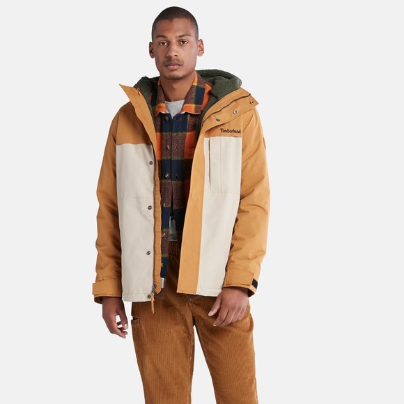 Timberland Men's Benton 3-in-1 Waterproof Wheat Boot-humus Jacket B4HP - Picture 1 of 9